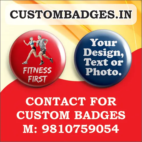 custom button badges in delhi