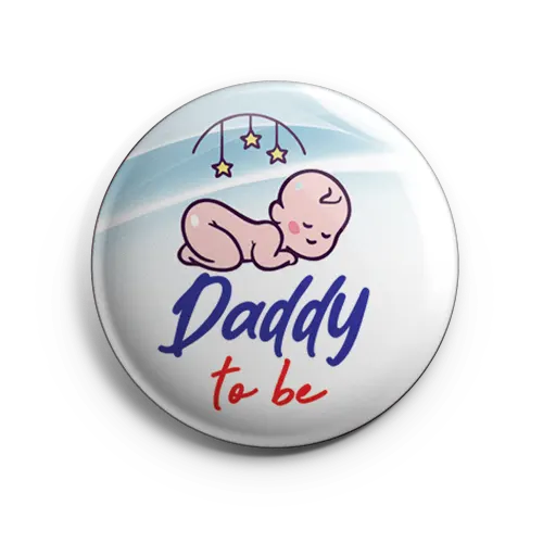personalized button badges for baby showers