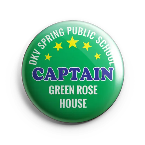 captain badge green rose house