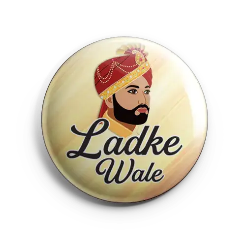customized ladke wale button badges india
