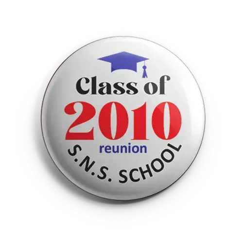 class reunion button badges